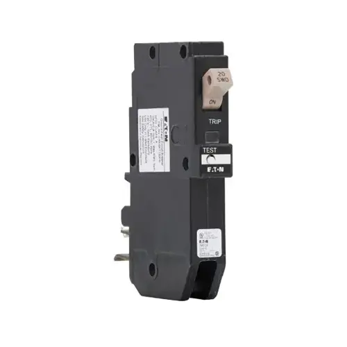 Eaton CHFP120GF Circuit Breaker, CH, GFCI, 20 A, 1 -Pole, 120/240 VAC, Plug Mounting