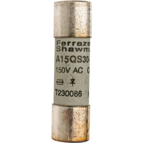 Ferraz Shawmut A15QS30-2 Cylindrical Fast-Acting Fuse: 30 A, 10.4 mm Dia
