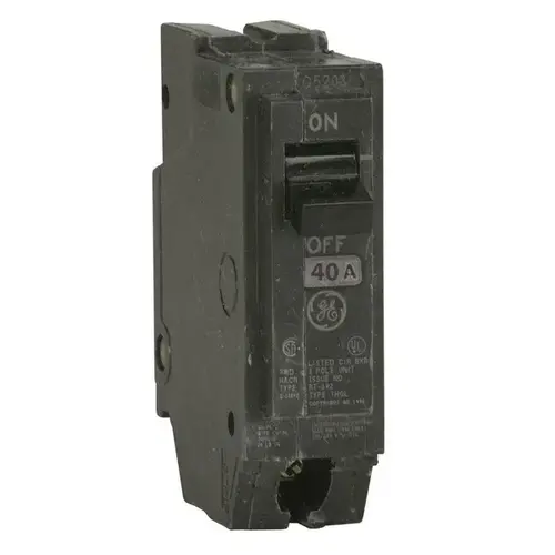 General Electric THQL1140 Feeder Circuit Breaker, Type THQL, 40 A, 1 -Pole, 120/240 V, Plug Mounting