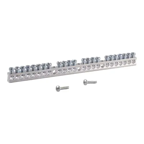 Square D PK23GTACP 23-Terminal QO & Homeline Aluminum Ground Bar Kit Metallic