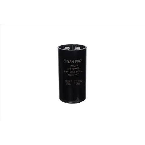 TITAN TMJ270 Round Start Capacitor 270-324 MFD 125 V