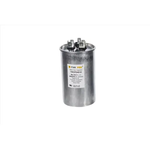 TITAN TRCFD4510 Round Run Capacitor 45 10 MFD 440 V
