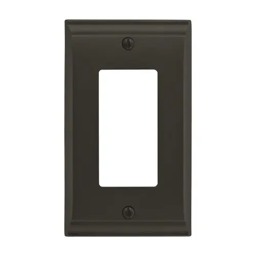 Amerock BP36504BBR 4-9/10" x 2-9/10" Candler Single Rocker Wall Plate Black Bronze Finish