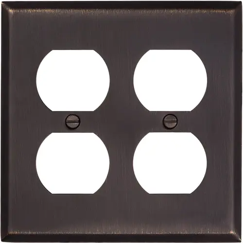 Baldwin 4771.112.CD Double Duplex Switchplate Venetian Bronze