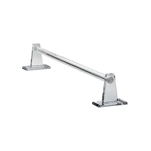Brixwell MTBC18 Clear Acrylic Mirrored 18" Towel Bar