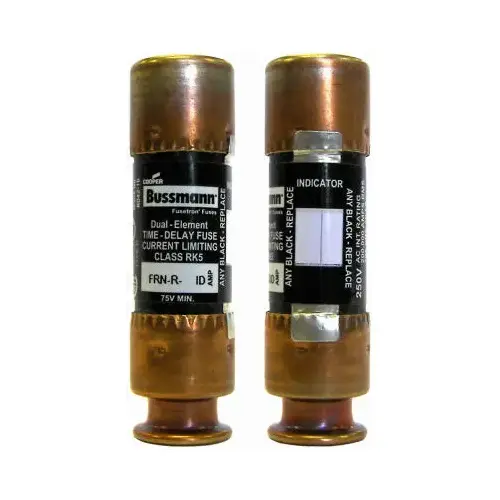 Bussmann BP/FRN-R-20ID Heavy-Duty Fuse, 20 A, 250 VAC, 125 VDC, 20, 200 kA Interrupt, Fiberglass Body, H Pair