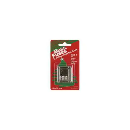 Bussmann BP/MAS-3X5 Fast Acting Fuse, 3 A - pack of 5
