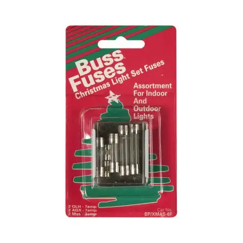 Bussmann BP/XMAS-6F Christmas Light String Replacment Fuses   pack of 6