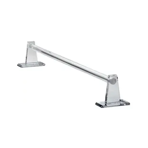 CRL MTBC24 Clear Acrylic Mirrored 24" Towel Bar