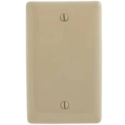 HUBBELL WIRING NPJ13I 1-Gang MIDI Blank Wall Plate, Ivory