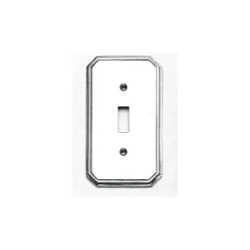 Omnia 8014/S.26 Single Toggle Traditional Switchplate Bright Chrome Finish