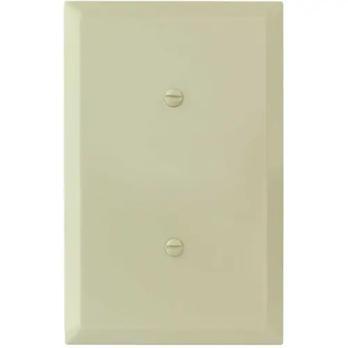 Titan3 Technology TPMSJI-B-XCP20 Ivory Smooth 1-Gang Blank Jumbo Metal Wall Plate - pack of 20