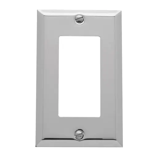 Baldwin 4754260 4754.260.CD Single GFCI Switchplate Polished Chrome