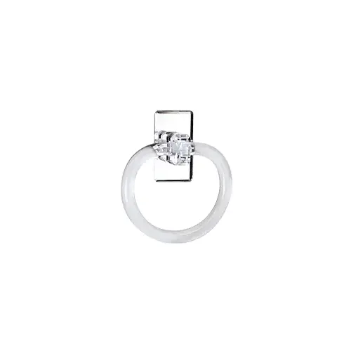 Brixwell MTRC1 Clear Acrylic Mirrored 5" Towel Ring