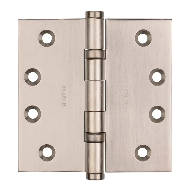 Baldwin Ball Bearing Hinge4" x 4" / Lifetime Satin Nickel (056)