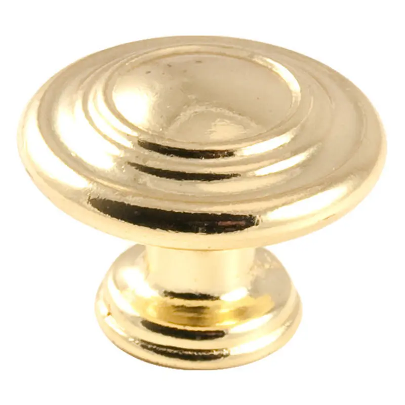 Classic Ringed KnobPolished Brass
