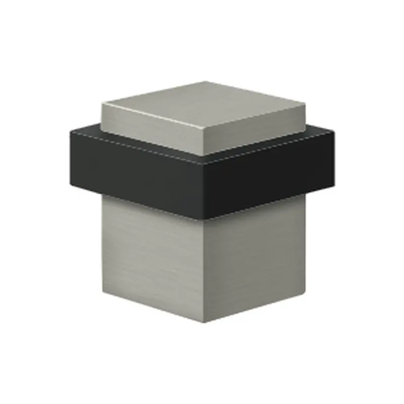 Modern Floor BumperBrushed Nickel
