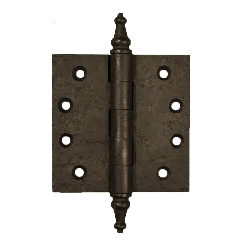 Solid Bronze Steeple Tip Door Hinge, 4" x 4"Dark Bronze