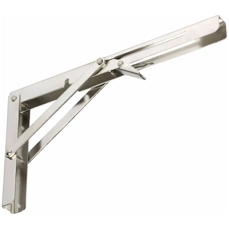 Stainless Steel Hinged Shelf SupportLight Duty (300 lb per pair)