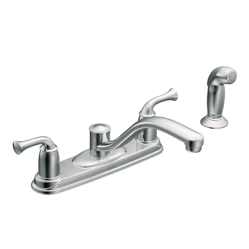 Banbury Chrome two-handle low arc kitchen faucetChrome