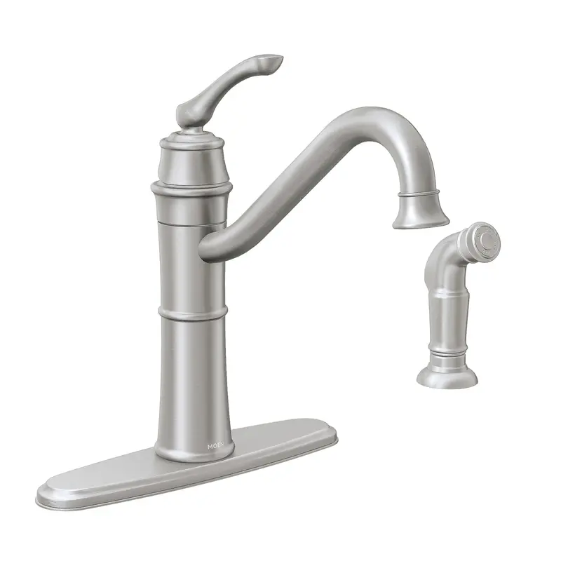Wetherly Chrome One-Handle High Arc Kitchen FaucetChrome