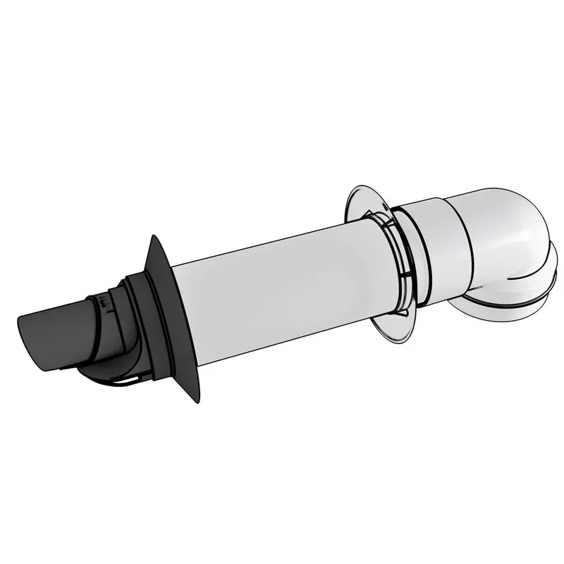 2 in. / 4 in. x 8.7 in. Plastic Condensing Horizontal Termination Vent Kit1.32 / each