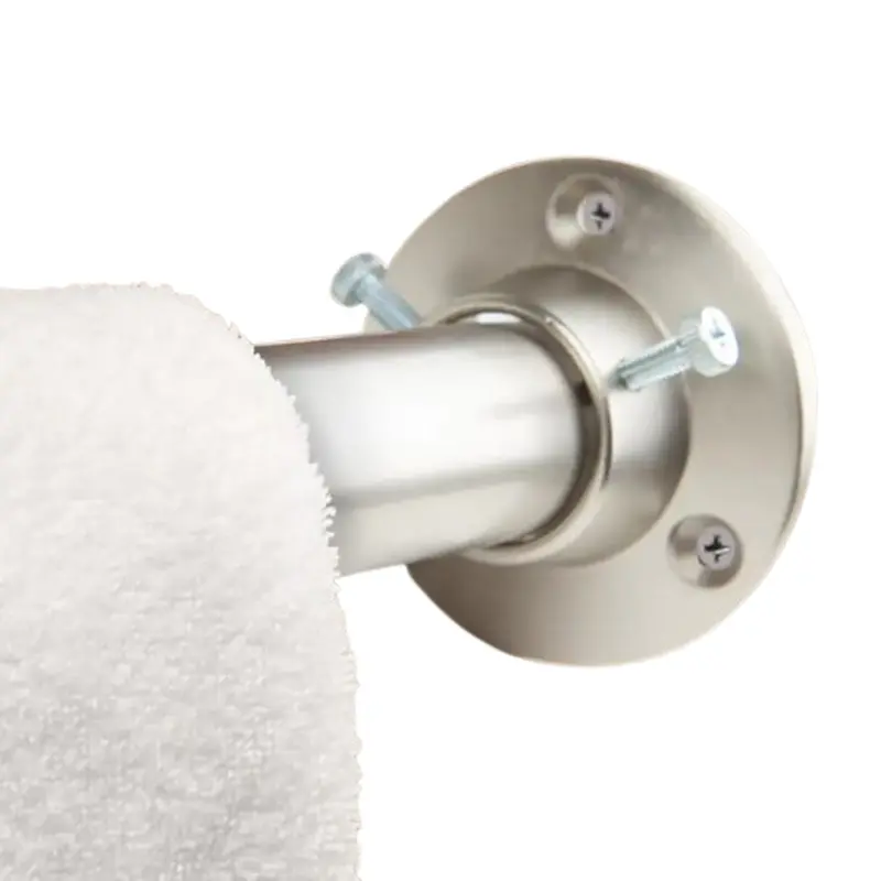 28 in. to 48 in. W Satin Nickel Adjustable Closet Rod and Socket SetSatin Nickel
