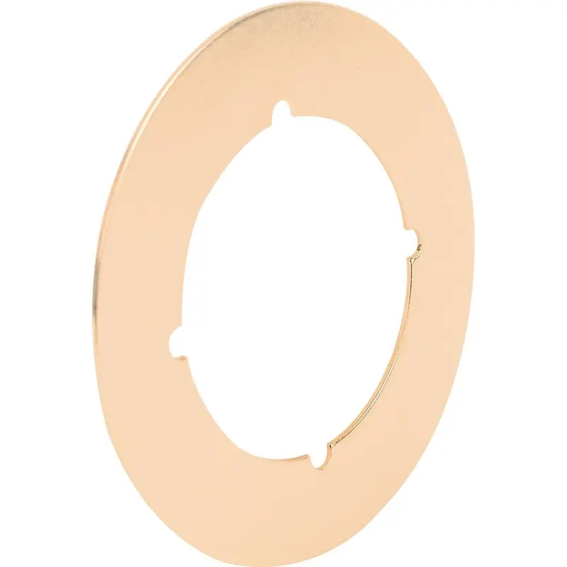 3-1/2 in. Bright Brass Plated Backplate