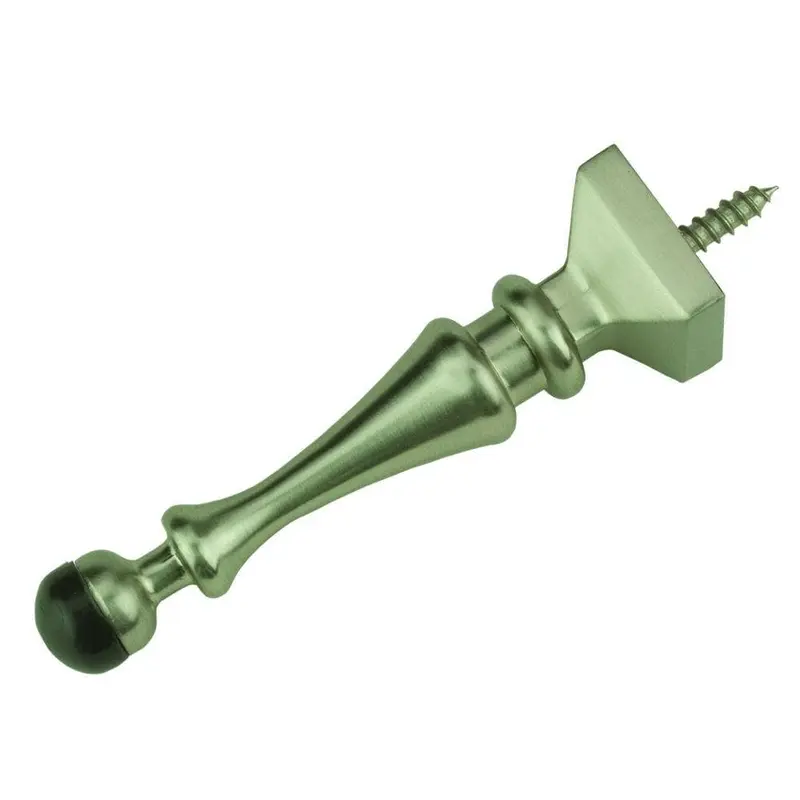3-1/2 in. Satin Nickel Decorative Solid DoorstopSatin Nickel / .45