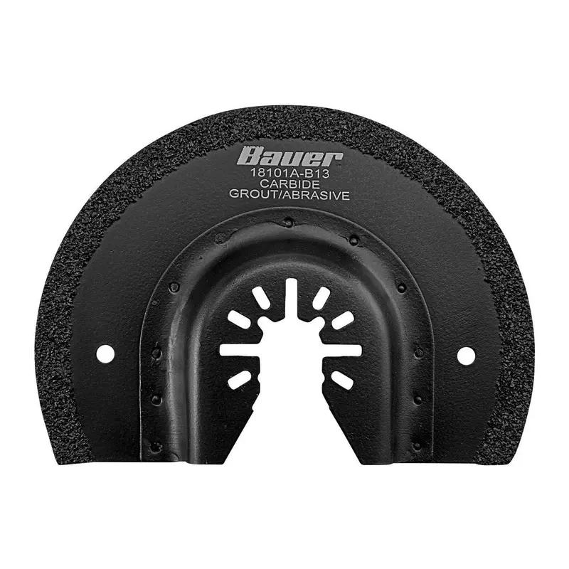 3-5/8 in. Carbide Grit Thin Kerf Half Moon Grinding Blade for Oscillating Multi Tools