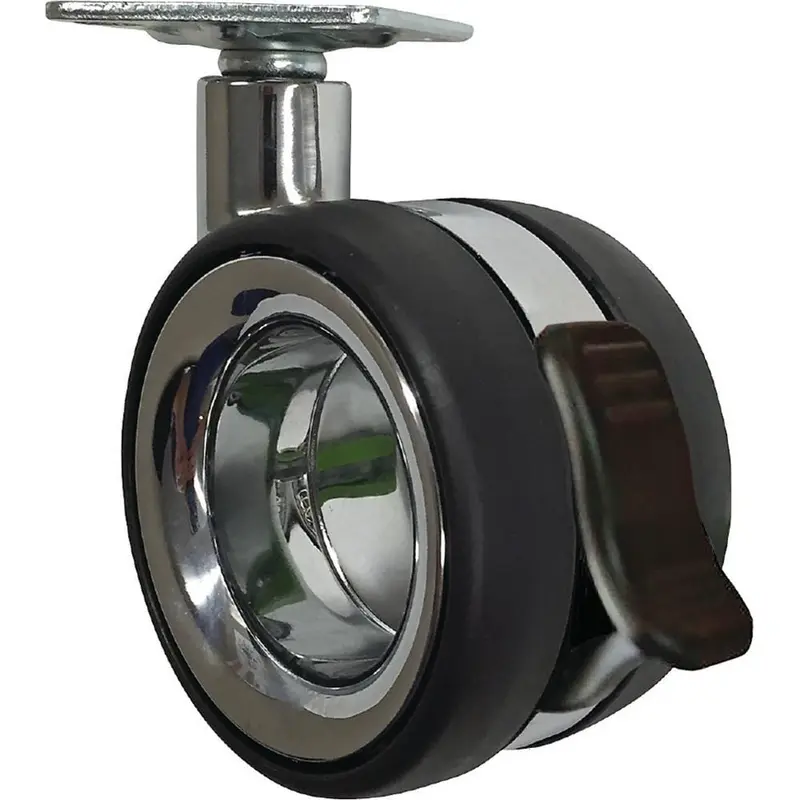 3 in. Vacant Twin Wheel Caster with Brake 121 lbs. Load Capacity.86 / each