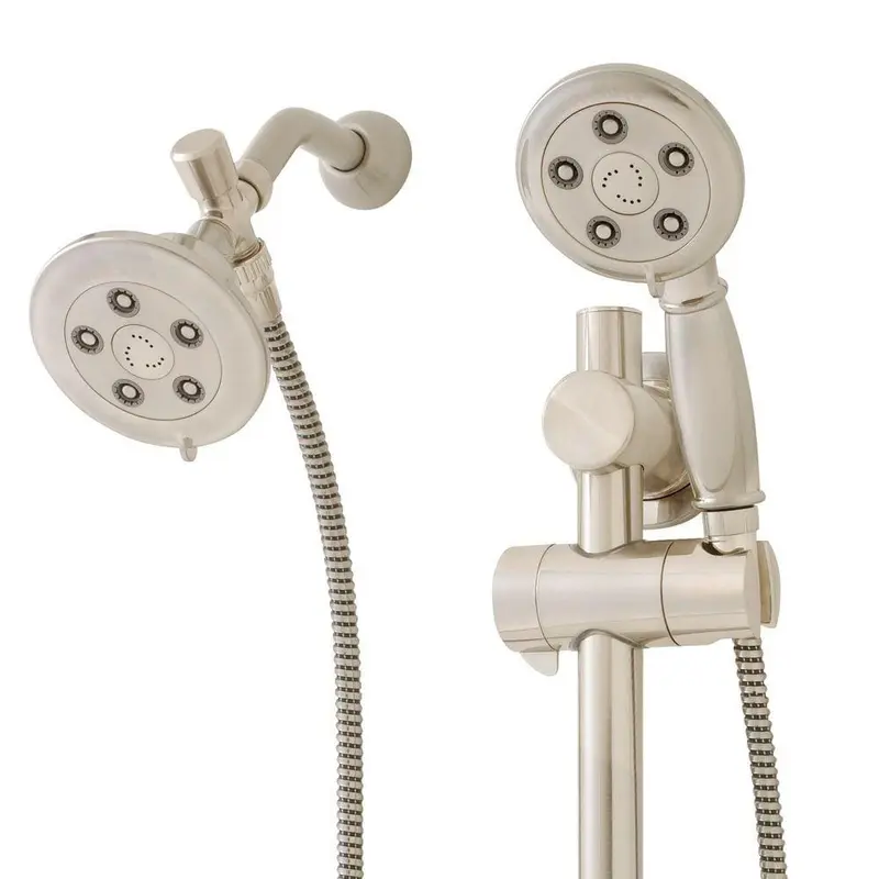 3-spray 4.5 in. High PressureDual Shower Head and Handheld Shower Head in Brushed NickelBrushed Nickel / 6.5