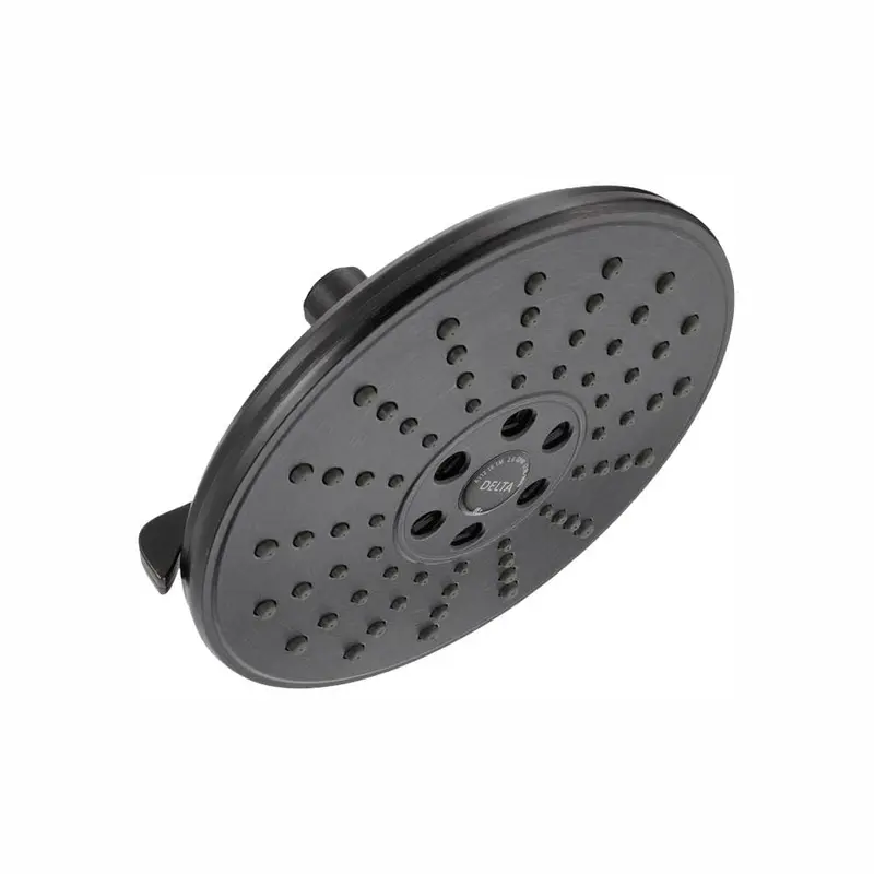 3-Spray 7.7 in. Single Wall Mount Fixed Rain H2Okinetic Shower Head in Venetian BronzeVenetian Bronze / 1.75 / 1.546