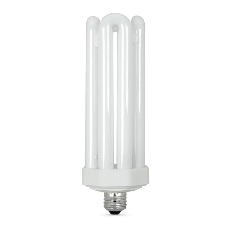 300-Watt Equivalent CFLNI Quad Tube E26 Base with Mogul Base Adapter Non-Dimmable CFL Light Bulb, Daylight 6500KDaylight / 3.9 / E26