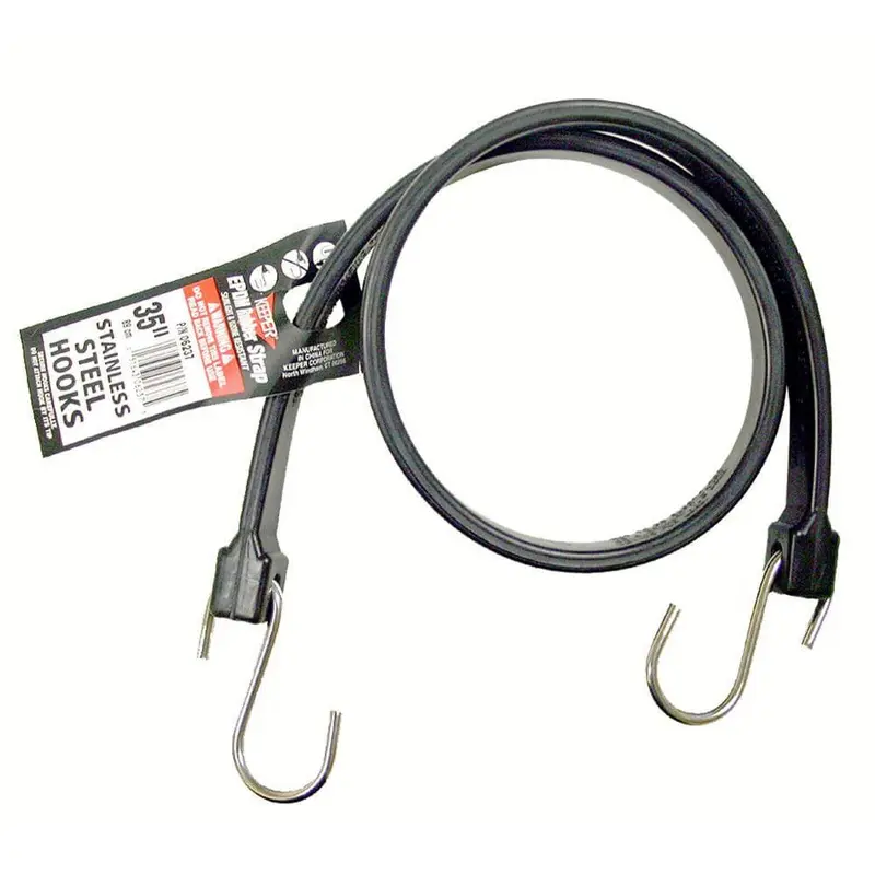 35 in. EPDM Rubber Strap with Stainless Steel Hooks
