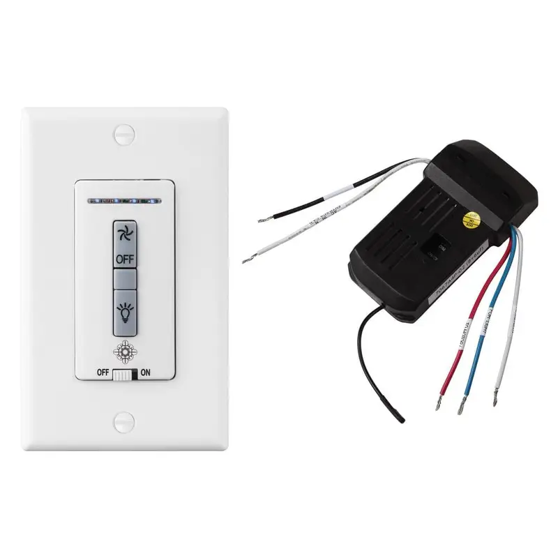 4-Speed Wall-Mount Ceiling Fan Switch and Receivereach