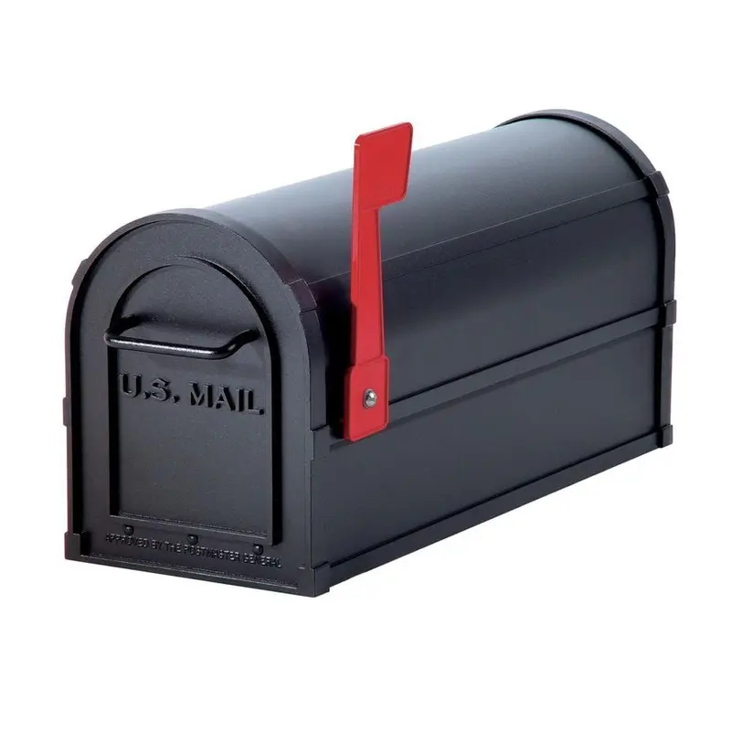 4800 Series Post-Mount Heavy-Duty Rural MailboxWhite / 20.0 / Large