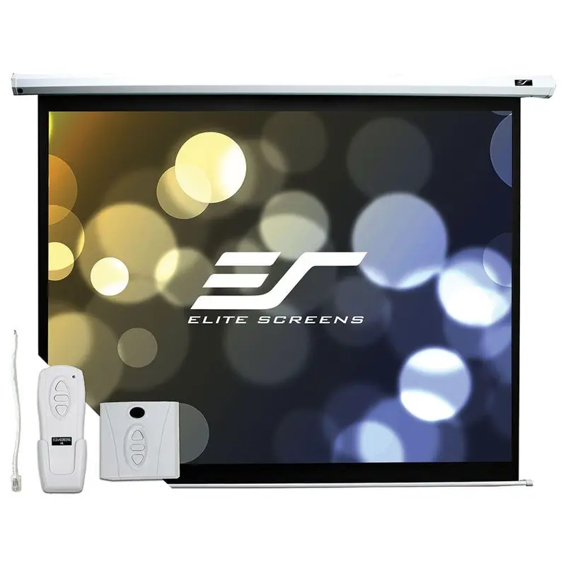 49 in. H x 87 in. W Electric Projection Screen with Black Case20.1 / box