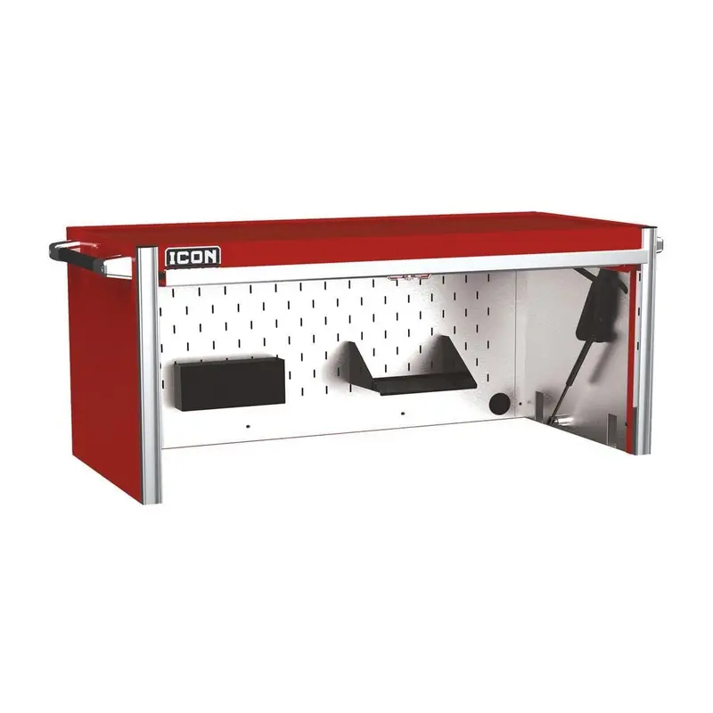 56 in. Professional Work Center Hutch - Red