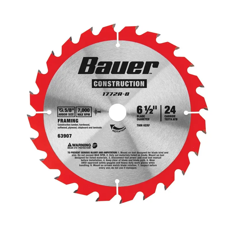 6-1/2 in. 24T Framing Circular Saw Blade - Framing