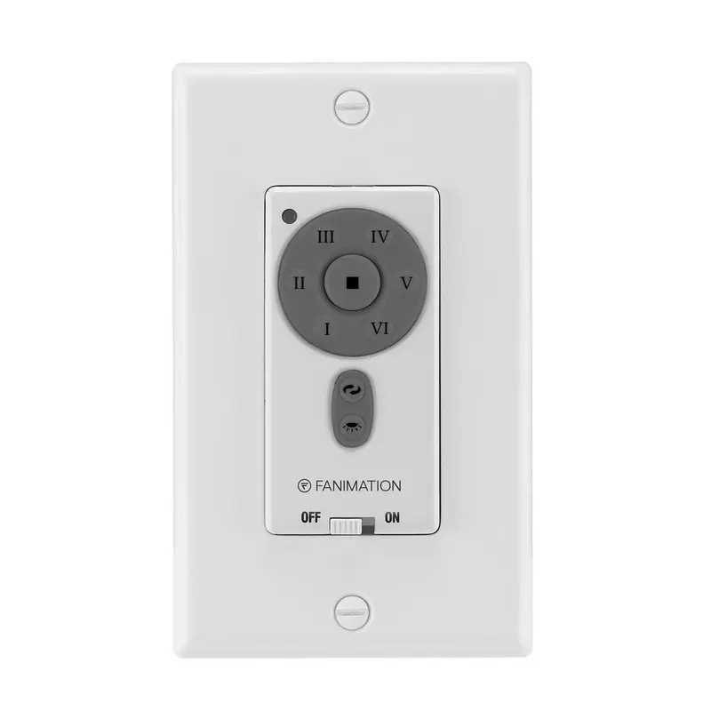 6-Speed DC Motor Wall Switch, Whiteeach
