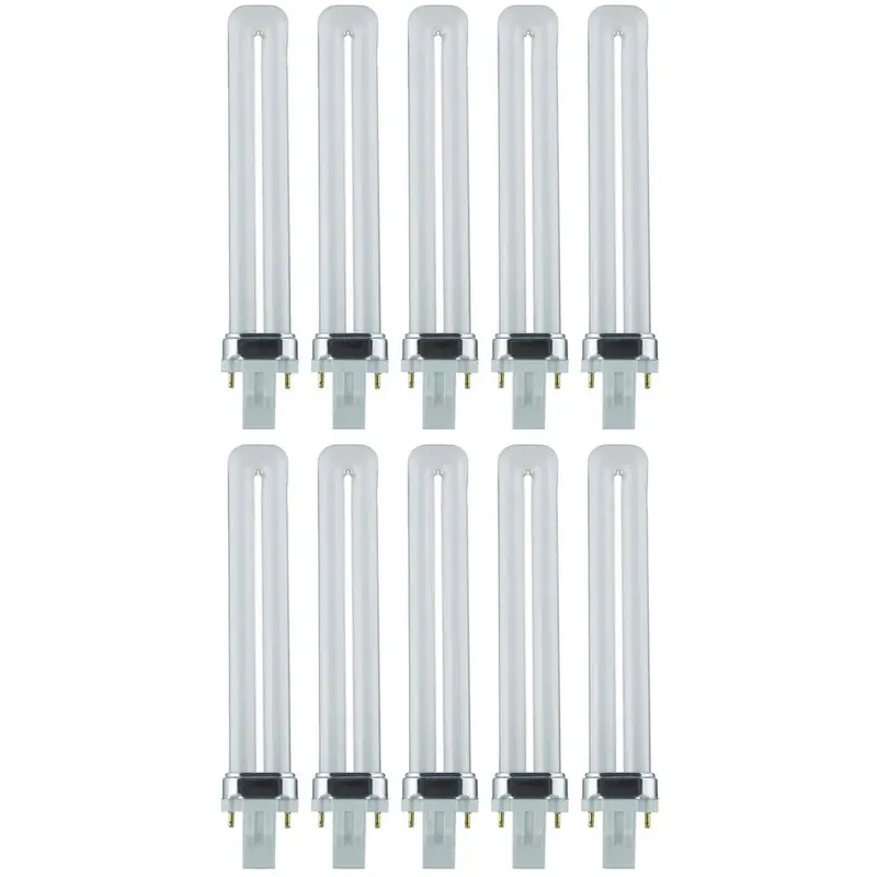 60-Watt Equivalent Twin Tube PL U-Shaped GX23 Base CFL Light Bulb in Bright Daylight, 5000K (10-Pack)4 / each