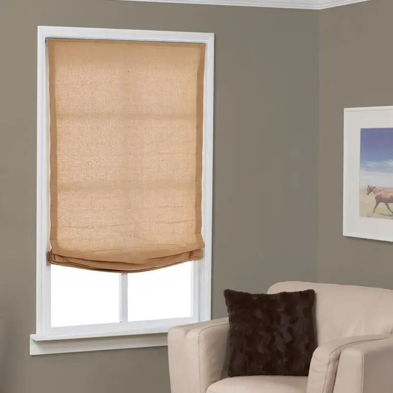 64-in Linen Light Filtering Cordless Roman Shade