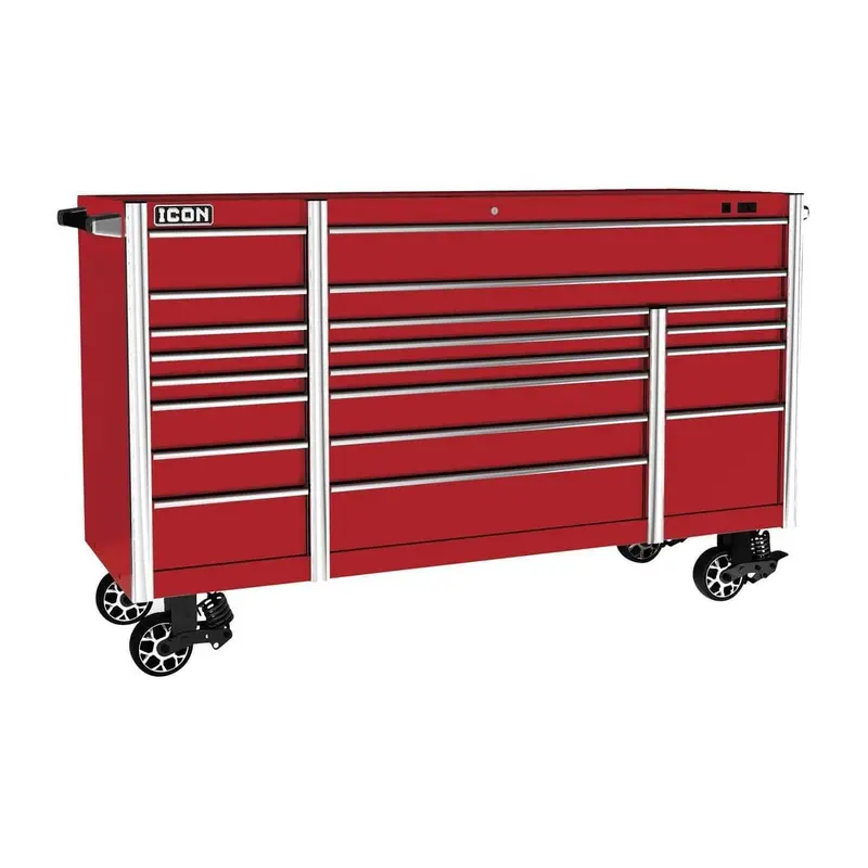 73 in.  x 25 in. Professional Roller Cabinet - Red