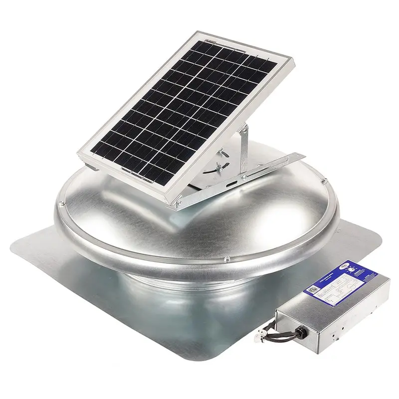 750 CFM Silver Galvanized Steel Hybrid (Solar/Electric) Powered Attic Fan with Adjustable Solar Panels21 / each
