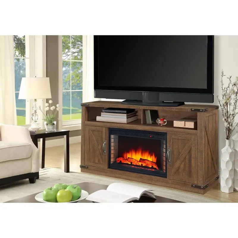 Aberfoyle 48 in. Freestanding Electric Fireplace TV Stand in Rustic Brown109.34 / each