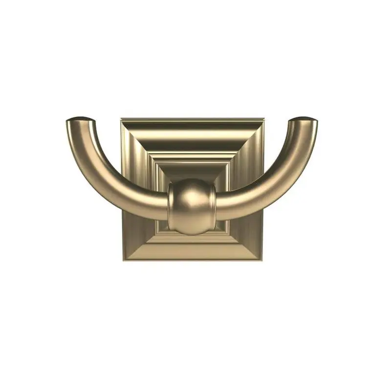 Amerock Markham Double Hook Golden Champagne Towel Hook