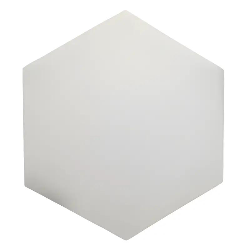 Apini Hex Matte White 9 in. x 10-1/2 in. Porcelain Floor and Wall Tile (7.14 sq. ft./Case)White / case//sq. ft.