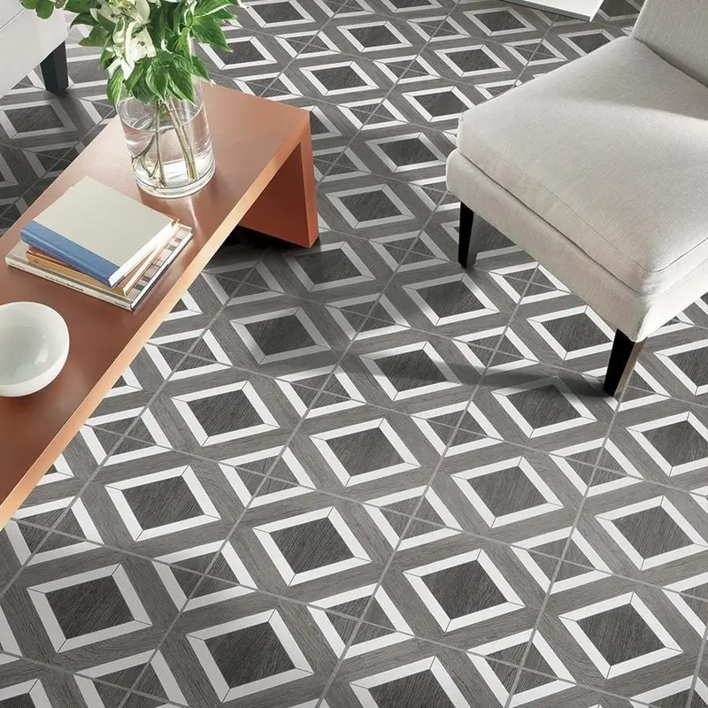 Armstrong Flooring Terraza 12-in x 12-in Harbor Gray Peel and Stick Vinyl Tile