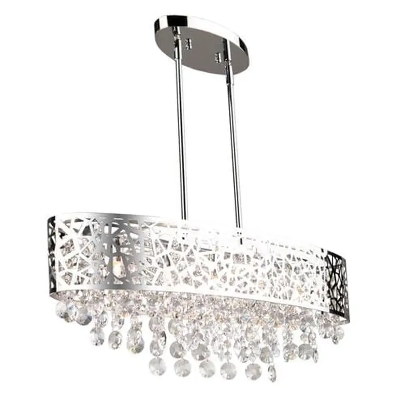 ARTCRAFT Celestial Chrome Modern/Contemporary Linear Kitchen Island Light
